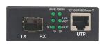 Intellinet Gigabit PoE+ Medienkonverter, 1000Base-T RJ45-Port auf SFP-Port, PoE+ Injektor