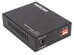 Intellinet Gigabit PoE+ Medienkonverter, 1000Base-T RJ45-Port auf SFP-Port, PoE+ Injektor