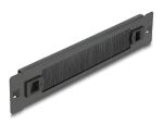 DELOCK 10" Kabelmanagement Bürstenleiste 1 HE schwarz
