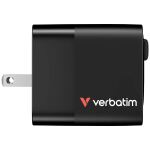 Verbatim GaN Charger 65W Universal Schwarz AC Schnellladung Drinnen
