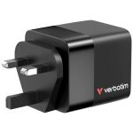 Verbatim GaN Charger 65W Universal Schwarz AC Schnellladung Drinnen