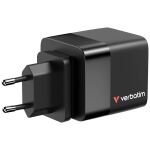 Verbatim GaN Charger 65W Universal Schwarz AC Schnellladung Drinnen