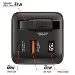 Verbatim GaN Charger 65W Universal Schwarz AC Schnellladung Drinnen