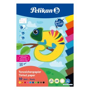 Pelikan 101998 Kunstdruckpapier Kunstpapier 10 Blätter