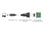 DELOCK Adapter USB2-C/RS-422/485 St+ 6P Terminalblock 5V 2m