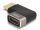 DeLOCK HDMI Adapter Stecker zu Buchse 90° rechts gewinkelt 8K 60 Hz grau Metall