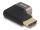 DeLOCK HDMI Adapter Stecker zu Buchse 90° rechts gewinkelt 8K 60 Hz grau Metall