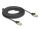 DeLOCK RJ45 Flachband Netzwerkkabel mit Geflechtmantel Cat.6A U/FTP Stecker zu Stecker 7,5 m schwarz