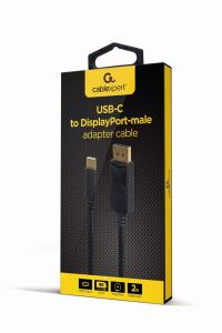 Gembird A-CM-DPM-01 Videokabel-Adapter 2 m USB Typ-C DisplayPort Schwarz