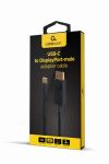 Gembird A-CM-DPM-01 Videokabel-Adapter 2 m USB Typ-C DisplayPort Schwarz