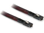 DeLOCK M/M SAS Cable 1 m Schwarz, Rot