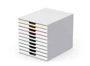 Durable VARICOLOR Mix 10 Dateiablagebox Kunststoff Mehrfarbig, Weiß