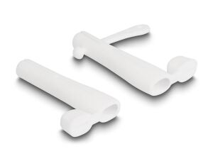 DeLOCK Staubschutz für USB Type-C Stecker und Apple Lightning Stecker Set 2 Stück weiß