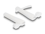 DeLOCK Staubschutz für USB Type-C Stecker und Apple Lightning Stecker Set 2 Stück weiß