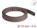 DELOCK Geflechtschlauch nagerfest dehnbar 2 m x 19 mm braun