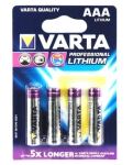 Varta 4x AAA Lithium Einwegbatterie