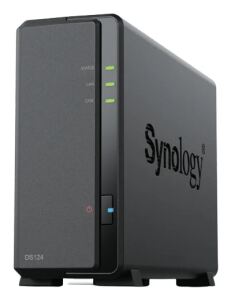 Synology DiskStation DS124 NAS & Speicherserver Desktop Realtek RTD1619B 1 GB DDR4 0 TB DiskStation Manager Schwarz