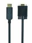 Gembird CCP-DPM-VGAM-6 Videokabel-Adapter 1,8 m VGA (D-Sub) DisplayPort Schwarz