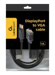 Gembird CCP-DPM-VGAM-6 Videokabel-Adapter 1,8 m VGA (D-Sub) DisplayPort Schwarz