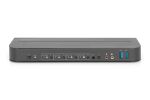 Digitus KVM-Switch, 4-Port, 4K60Hz, 4 x DP in, 1 x DP/HDMI out