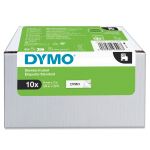 DYMO Original D1-Etikettenband | schwarz auf weiß | 9 mm x 7 m | selbstklebendes Schriftband | für LabelManager-Beschriftungsgerät | 10 D1 Etikettenkassetten