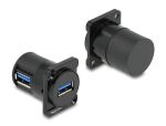 DeLOCK D-Typ Modul USB 2.0 Typ-A Buchse zu Buchse 90°...