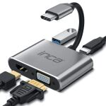 Inca ITPC-06TX Schnittstellen-Hub USB Typ-C 5000 Mbit/s Grau