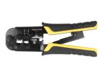 DeLOCK Universelle Crimpzange mit Abisolierer für 8P (RJ45), 6P (RJ12/11) oder 4P Stecker