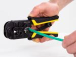 DeLOCK Universelle Crimpzange mit Abisolierer für 8P (RJ45), 6P (RJ12/11) oder 4P Stecker
