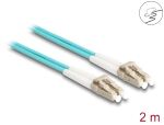 DELOCK LWL Kabel mit Metallarmierung LC Duplex Multimode 2 m