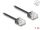 DeLOCK RJ45 Netzwerkkabel Cat.6 UTP Ultra Slim 1 m schwarz mit kurzen Steckern
