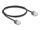 DeLOCK RJ45 Netzwerkkabel Cat.6 UTP Ultra Slim 1 m schwarz mit kurzen Steckern