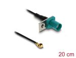 DELOCK Antennenkabel FAKRA Z Stecker zu MHF I Stecker 1,13