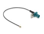 DELOCK Antennenkabel FAKRA Z Stecker zu MHF I Stecker 1,13