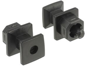 DELOCK Staubschutz für TOSLINK-Bu. m.Griff schwarz 10 St.