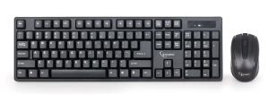Gembird KBS-W-01 Tastatur Maus enthalten Universal RF Wireless QWERTY Englisch Schwarz