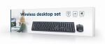 Gembird KBS-W-01 Tastatur Maus enthalten Universal RF Wireless QWERTY Englisch Schwarz