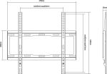 Equip 32"-55" Feste TV-Wandhalterung