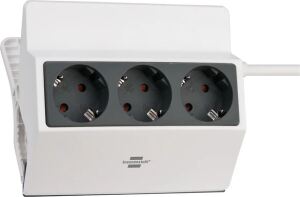 Brennenstuhl 1150070 Verlängerungskabel 3 m 3 AC-Ausgänge Drinnen Anthrazit, Weiß