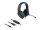 DeLOCK Gaming Headset Over-Ear mit 3,5 mm Klinkenstecker und blauem LED Licht für PC, Notebook und Spielekonsolen