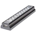 Manhattan Hi-Speed USB 2.0 Desktop Hub, 10 Ports, Stromversorgung über USB oder AC Netzadapter