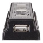 Manhattan Hi-Speed USB 2.0 Desktop Hub, 10 Ports, Stromversorgung über USB oder AC Netzadapter