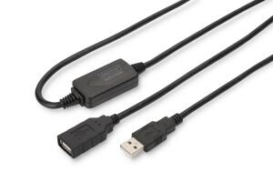 Digitus Aktives USB 2.0 Verlängerungskabel, 15 m