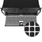 Chieftec UNC-411E-B Computer-Gehäuse Rack Schwarz, Silber 400 W