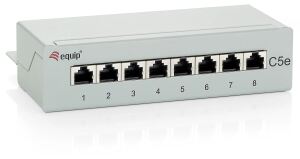 Equip 8-Port Cat.5e geschirmtes Desktop Patch Panel, Hellgrau