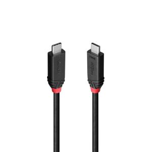 Lindy 37002 USB Kabel USB4 Gen 3x2 2 m USB C 40 Gbit/s 240 W Schwarz