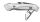 Wedo CERA-Safeline Anthrazit, Silber Abbrechmesser