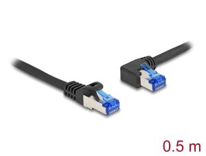 DELOCK RJ45 NWK Cat.6A S/FTP gerade/links gewinkelt 0,5 m