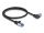DELOCK RJ45 NWK Cat.6A S/FTP gerade/links gewinkelt 0,5 m