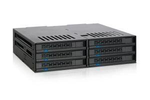 Icy Dock MB326SP-B Disk-Array 0 TB Rack (1U) Schwarz